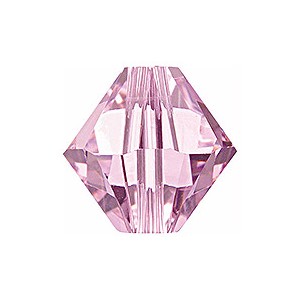 Rosaline 4mm Swarovski Crystal Bicone Beads 5328 - PK 50Pcs