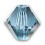Denim Blue 6mm Swarovski bicone crystal beads