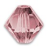 Crystal Antique Pink 6mm Swarovski bicone beads
