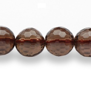 8mm Smokey Quartz Semi Precious Round string