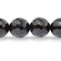 8mm Black Agate Faceted Semi Precious beads