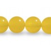 Yellow Jade beads 4mm round string