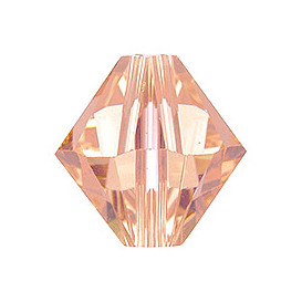 Light Peach 3mm Swarovski 5328 Xilion Bicone Beads