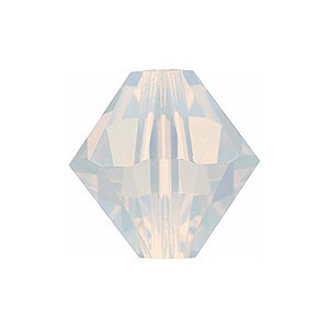 White Opal 4mm Swarovski 5328 Bicone  (PRE - ORDER 3-7 Days) Wholesale Factory Pack 1440 Pcs