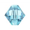 Aquamarine 4mm Swarovski Crystal Xilion Bicone Beads 5328 - PK 50Pcs