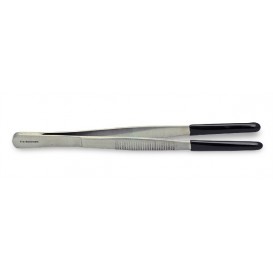 PVC tipped tweezers 143mm for jewellery making