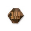 Smoked Topaz 6mm Swarovski bicone beads 5301
