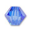 Sapphire 6mm Swarovski bicone beads 5301