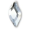 Crystal 8.0x4.0mm Diamond Leaf 2797 Flatback Crystals Non Hotfix - Pk 8