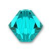 Blue Zircon 6mm Swarovski bicone beads 5301
