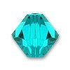 Blue Zircon 8mm Swarovski Crystal Bicone Beads Xilion 5328 Pack 10 Pcs