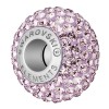 Light Amethyst 80101 Swarovski BeCharmed Pavés Charm Bead with Round Stones - 14mm Single