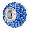 Sapphire 80101 Swarovski BeCharmed Pavés Charm Bead with Round Stones - 14mm Single