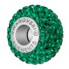 Emerald 80101 Swarovski BeCharmed Pavés Charm Bead with Round Stones - 14mm Single