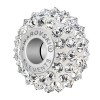 Crystal Commet Argent Light 80401 Swarovski BeCharmed 16mm Pave Spikes Charm Bead - Single
