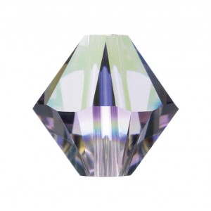 Light Amethyst AB 4mm Swarovski 5328 Xilion Bicone Beads (PRE - ORDER 3-7 Days) Wholesale Factory Pack 1440 Pcs