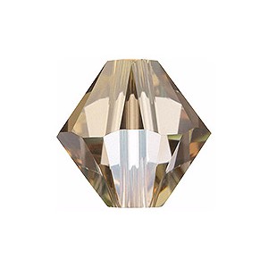 Crystal Golden Shadow 4mm Swarovski 5328 Bicone Beads (PRE - ORDER 3-7 Days) Wholesale Factory Pack 1440 Pcs
