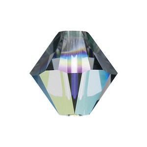 Black Diamond AB 4mm Swarovski 5328 Xilion Bicone Beads (PRE - ORDER 3-7 Days) Wholesale Factory Pack 1440 Pcs