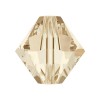 Light Silk 4mm Swarovski Crystal Bicones 5328 Beads - PK 50Pcs
