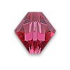 Indian Pink 6mm Swarovski bicone beads