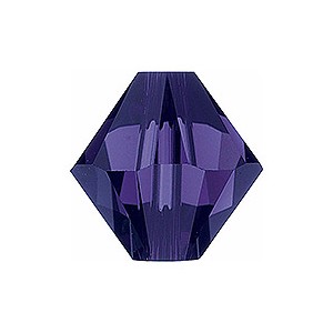 Purple Velvet 4mm Swarovski Crystal Bicone Beads 5328 - PK 50Pcs