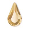 Golden Shadow Swarovski 2300 Pear Drop HOTFIX Flatback Crystals 8 x 4.8mm Pack 12Pcs