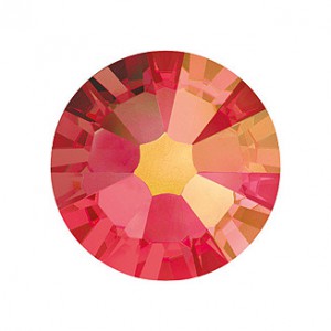 Light Siam AB ss9 Flat Back Non-Hotfix Swarovski Crystals Factory Pack 2058 - 1440 Pcs