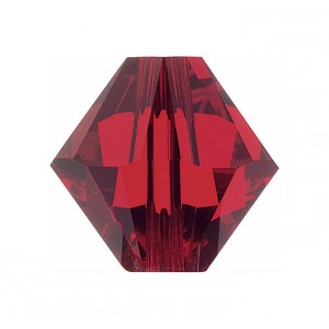 Light Siam 3mm Swarovski bicone beads - Swarovski crystals 5328 Pack 50