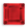 4mm Light Siam Swarovski 2400 Square Flatback rhinestone - Pk25