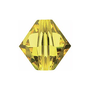 Light Topaz 4mm Swarovski 5328 Bicone Beads (PRE - ORDER 3-7 Days) Wholesale Factory Pack 1440 Pcs