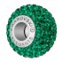 Emerald 80101 Swarovski BeCharmed Pavés Charm Bead with Round Stones - 14mm Single
