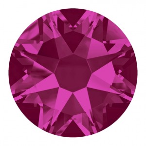 Fuchsia ss34 Swarovski Flatback Crystals Non-Hotfix 2058 Pack of 24 Pcs