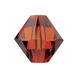 Indian Red 6mm Bicone Beads 5328 Swarovski Crystal Elements Pack 25