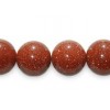 Brown Goldstone 6mm round gemstone beads string