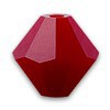 Dark Red Coral 6mm Swarovski bicone beads