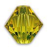 Lime 6mm Swarovski bicone beads