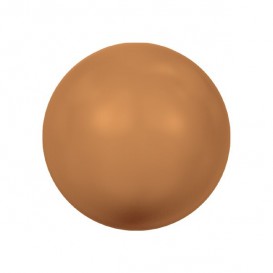 Copper 6mm Swarovski 5810 Round Crystal Pearls Pack of 25 Beads