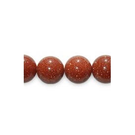 Brown Goldstone 8mm round beads string semi-precious gemstones