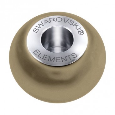 Crystal Bronze 5890 Swarovski BeCharmed 14mm Pave Pearl Charm Bead - Single