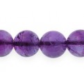 Semi Precious beads Amethyst 6mm Round string