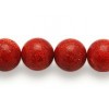 Red Sponge Coral Beads 8mm Round string semi-precious