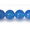Natural Agate beads 10mm Round string Dyed Blue