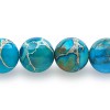 Blue Imperial Jasper 10mm round semi precious beads