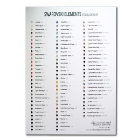 Crystal and Glass Beads Flatback Crystal Non-Hotfix Colour Chart