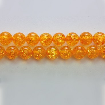 Faux Amber beads 8mm Round string (light) Imitation