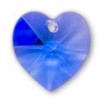 Sapphire 6228 Swarovski Heart Pendant 10mm - Single