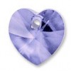 Tanzanite Swarovski heart pendant 10.3 x 10mm - 6228