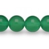 Natural Agate beads 8mm Round string Dyed Green