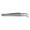 Precision tip curved tweezers 115x10mm