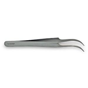 Precision tip curved tweezers 115x10mm